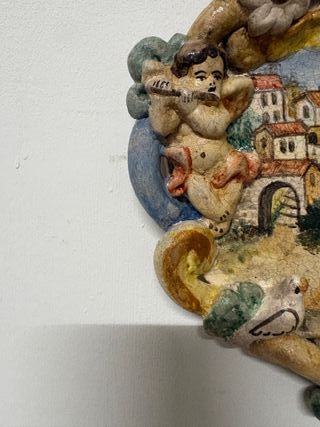 Acquasantiera Mare Vesuvio Ceramica