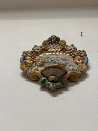 Acquasantiera Mare Vesuvio Ceramica