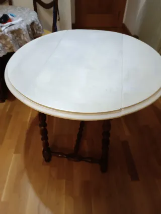 Mesa comedor patas madera torneadas