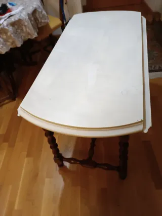 Mesa comedor patas madera torneadas