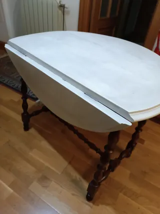 Mesa comedor patas madera torneadas