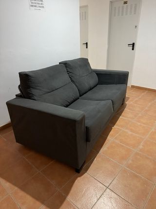 Sofá Cama Gris Tela