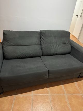 Sofá Cama Gris Tela