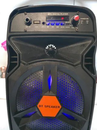 Altavoz Mediano BT Speaker Negro/Naranja