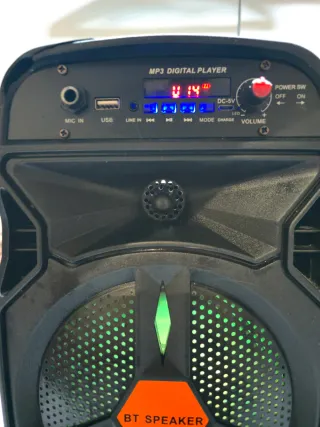 Altavoz Mediano BT Speaker Negro/Naranja