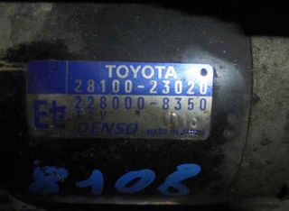 3838199 2810023020 motor arranque toyota yaris