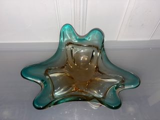 Centrotavola Vetro Murano Marrone/Verde