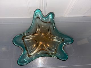 Centrotavola Vetro Murano Marrone/Verde