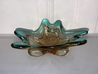 Centrotavola Vetro Murano Marrone/Verde