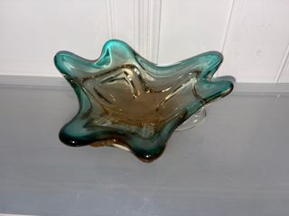 Centrotavola Vetro Murano Marrone/Verde