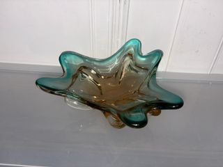 Centrotavola Vetro Murano Marrone/Verde