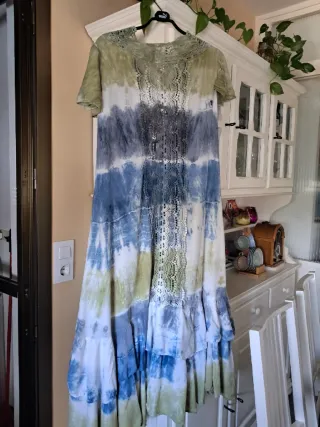 Kaftán túnica tie-dye