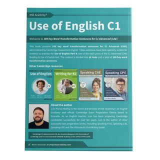 Libro de Use of English C1 Part 4 de Cambridge