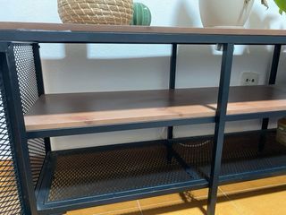 Mueble TV madera y metal