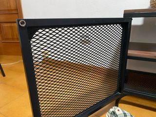 Mueble TV madera y metal