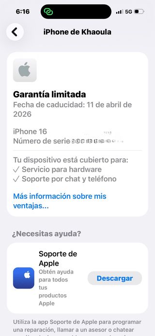 iPhone 16 128GB Negro