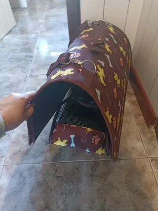 Transportín para gatos marrón