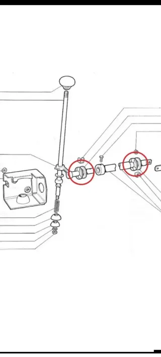 Silentblock Casquillo nuevo palanca cambios Panda
