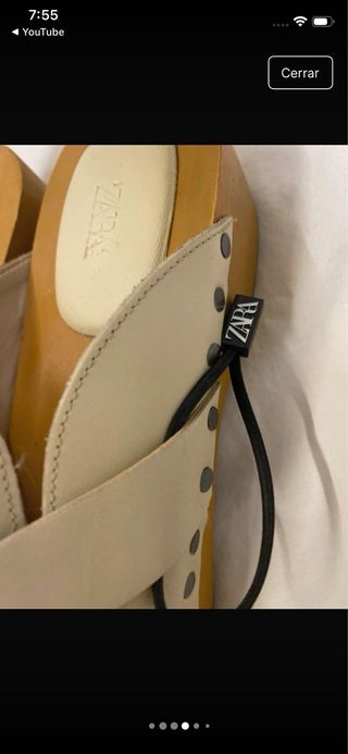 Sandalias Zara Beige Talla 39 Nuevas