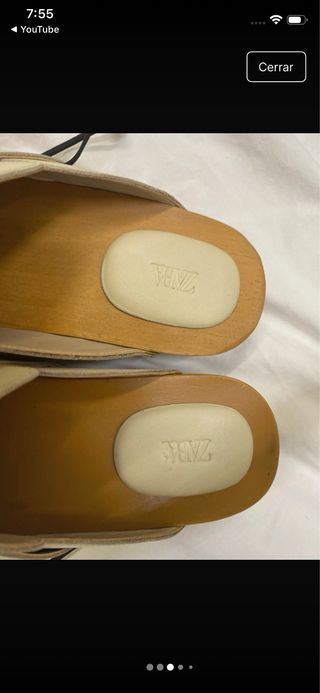 Sandalias Zara Beige Talla 39 Nuevas