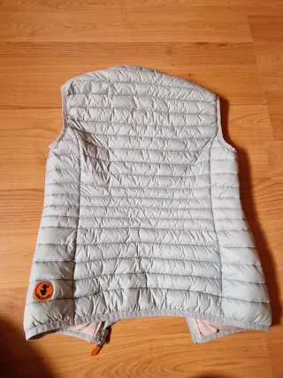 Save The Duck Gilet Grigio/Rosa Taglia XS