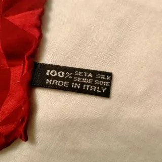 Due foulard vintage seta blu e rosso