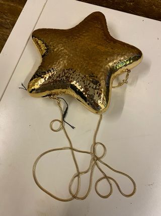 Bolso fiesta Zara estrella dorado