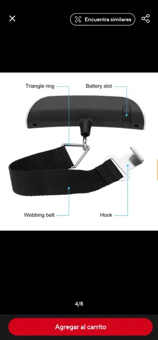 Báscula Digital Portátil 50Kg
