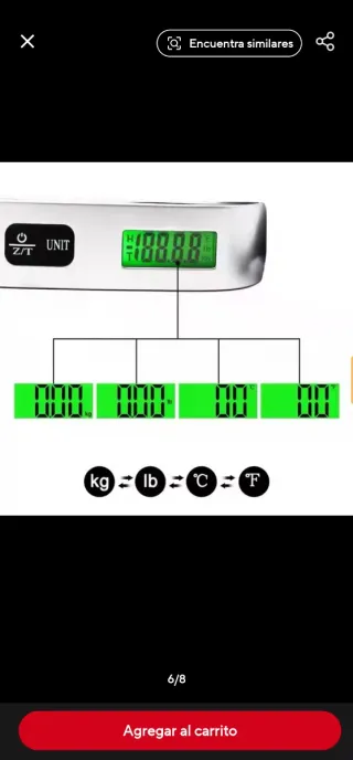 Báscula Digital Portátil 50Kg