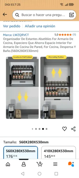 Organizador Estantes Cocina Armario