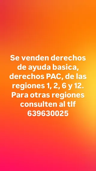 Derechos PAC y ayuda básica