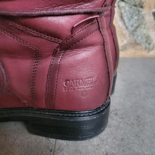 Botines de piel Carmela rojos