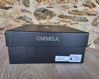 Botines de piel Carmela rojos