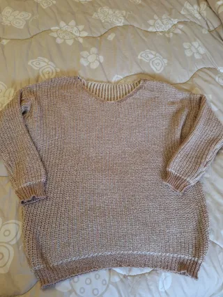 Maglioncino oro e rosa