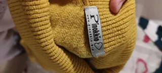 Maglione collo alto giallo