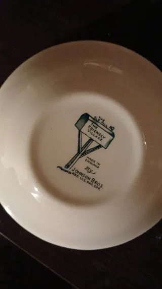 Vajilla inglesa vintage cerámica jhonson bross