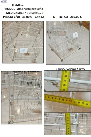 Canasta pequeña para tienda