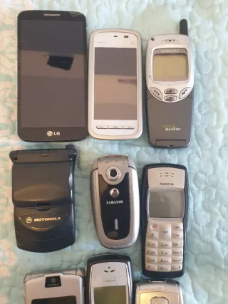 Lote 5 Móviles Antiguos para Piezas