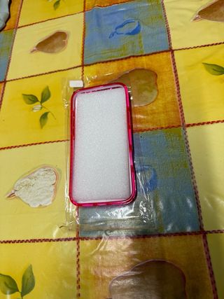 Funda iPhone 17 Pro Max Rosa  roja Transparente