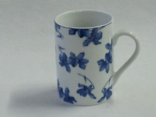 6 Tazas Mug vista alegre flor azul