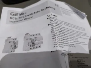 Interruptor Diferencial Autorearmable GEYA GRD9L-R