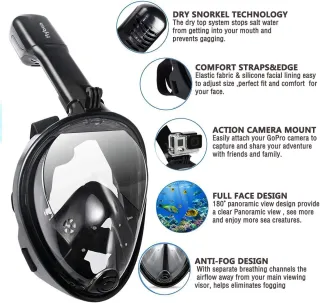 Máscara de Snorkel de Buceo