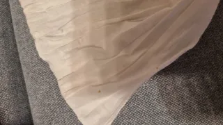 Foulard Zara Kids blanco bordado