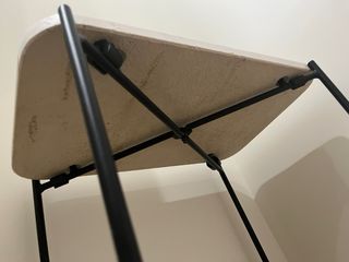 Mesita auxiliar mármol y metal