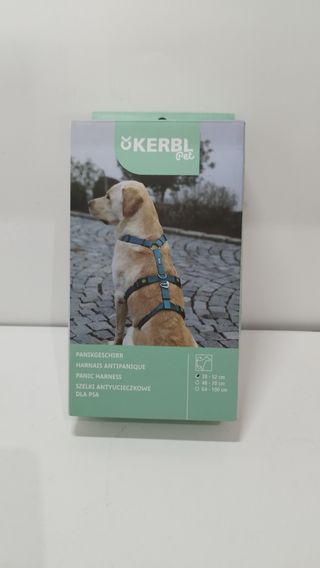 KERBL PET 80041 Miami - Arnés antipánico (38-52 cm), Color Azul róleo