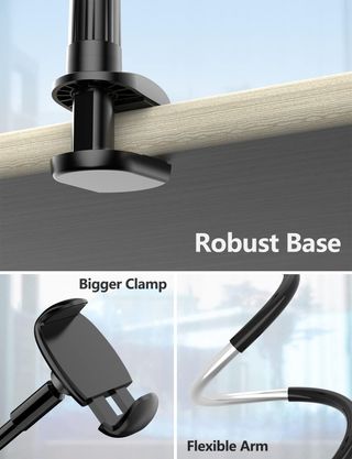 TRYONE Soporte Movil Teléfono - Soporte Flexible con Brazo de Cuello de Cisne