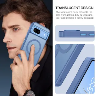 Funda magnética para Google Pixel 8a.Azul