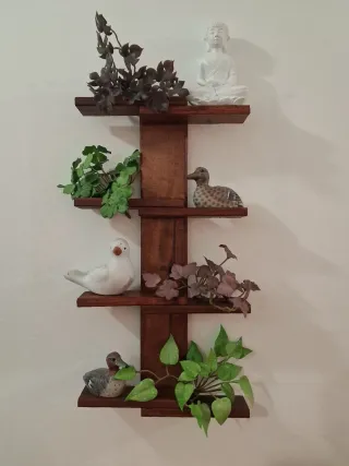 Mensola geometrica in legno