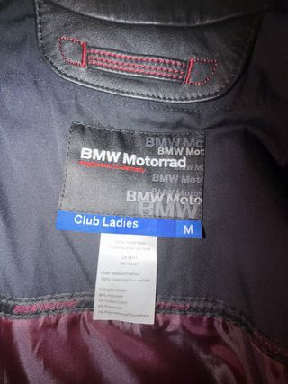 Chaqueta Moto BMW Mujer Negra y Roja