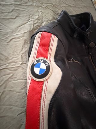 Chaqueta Moto BMW Mujer Negra y Roja